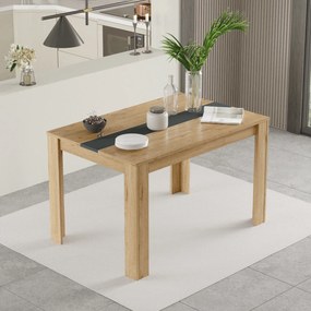 Obdĺžnikový jedálenský stôl Houseland Future 02 dub Castello/antracitovo sivý