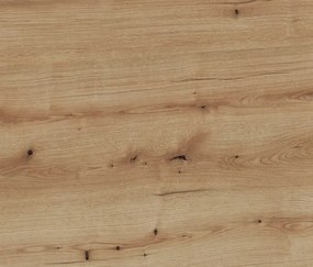 Vysoká vitrína Corte, dub coast/tmavo šedá, pravá