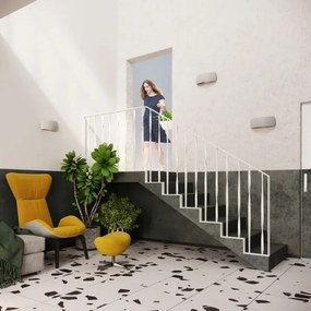 Sollux SL.0875 - Nástenné svietidlo PONTIUS 1xG9/40W/230V šedá