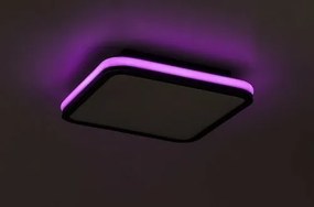 Rabalux 71399 funkčné stropné LED svietidlo Serkan 43W, čierna/biela