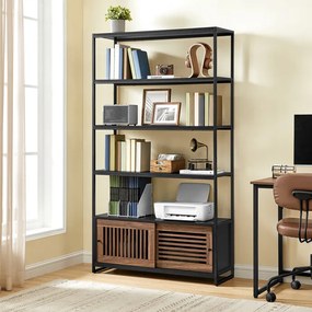 Autronic BONTEC Regál, mdf, čierna, AUR-E1121 BK Farba: Čierna