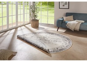 Sivo-krémový vonkajší koberec NORTHRUGS Borbon, ø 140 cm