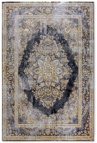 Kusový koberec Villeroy & Boch 106065 Antracite, Gold – na von aj na doma, 200x285, žltá, chodba / predsieň, Villeroy & Boch