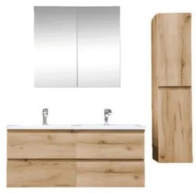 Kúpeľňová skrinka s umývadlom SAT B-Way 119x50x45 cm dub mat KSETBWAY24, 1 ks