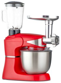 DMS Germany KMFB-1700 kuchynský robot 3v1 1700 W / kovové prevody / červená