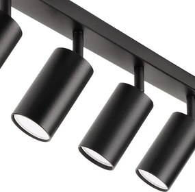 Toolight Toolight, stropné svietidlo 6xGU10 APP1242-6C, čierna, OSW-40097