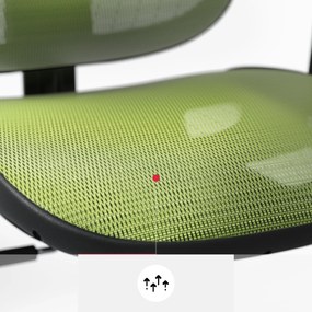 Ergonomické kreslo Diablo V-Basic, čierno-zelené
