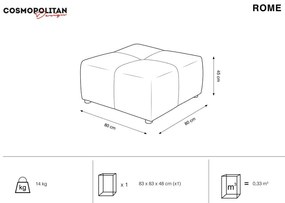 Modrý modul pohovky Rome - Cosmopolitan Design