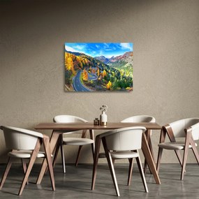 Sklenený obraz - Malojský priesmyk (70x50 cm)