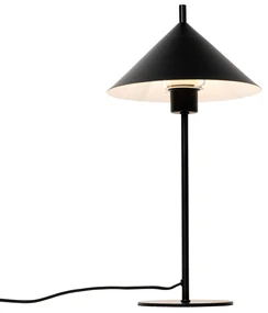 Dizajnová stolná lampa čierna - Triangolo