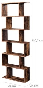 Knižnica LIVARO hnedá