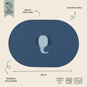 Detské silikónové prestieranie Mrs. Elephant