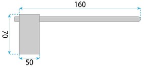 Rea Tomi, držiak na toaletný papier, medená matná, REA-88055