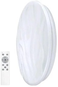 Solight LED smart stropné svietidlo Wave, 30W, 2300lm, wifi, RGB + CCT, diaľkové ovládanie
