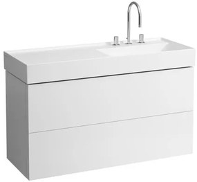 Kúpeľňová skrinka bez umývadla Kartell LAUFEN 118x450x60 cm biela matná H4076490336401