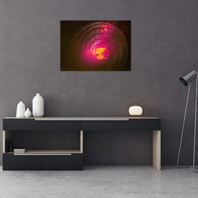 Sklenený obraz - abstrakcie špirály (70x50 cm)