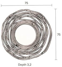 Nástenné zrkadlo Dutchbone Kubu