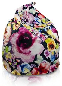 Sedací vak BAG Sako Design Kvety - L