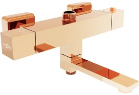 Mexen CUBE termostatická vaňová/sprchová batéria, ružovo-zlatá, 77910-60
