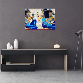 Sklenený obraz - Egyptské maľby (70x50 cm)