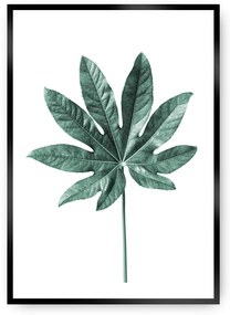 Plagát Leaf Emerald Green