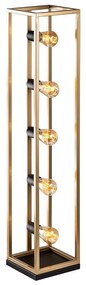 Stojacia lampa KAFES 5xE27/40W/230V zlatá