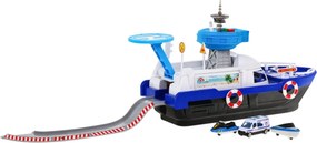 Ramiz Interaktívny policajný čln 2v1 pre deti 3+ Čierny pasažier + 3 vozidlá + svetlá zvuky