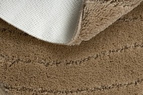 Kúpeľňový koberček SUPREME WAVES vlny, béžový kruh