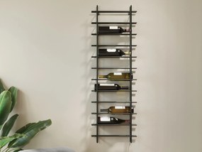 Cape Town regál na víno 45x136 cm čierny