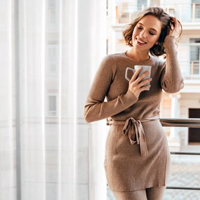 ZÁCLONA NA KRÚŽKOCH LUCY 350X250 CM BIELA