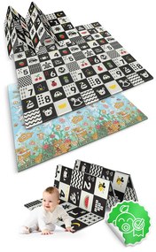 Penová podložka 200 x 180 x 1 cm Nukido NK-340 oceán-čísla