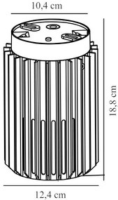Nordlux Čierne vonkajšie stropné svietidlo Aludra 18 Seaside pre žiarovku E27 2118006203