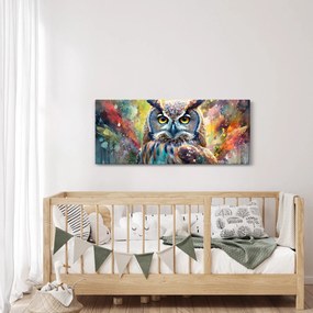 Obraz - Maľba sovy (120x50 cm)