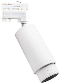 Bodové svietidlo do 3-fázového lištového systému MICA 1xGU10/25W/230V biela