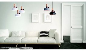 Zambelis 1990 - Luster na lanku 1xE27/40W/230V dub/čierna