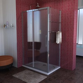 Polysan, LUCIS LINE sprchové dvere 1000mm, číre sklo, DL1015