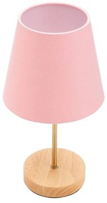 Pauleen Woody Rose stolová lampa ružové tienidlo