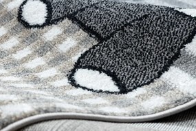 Dywany Łuszczów Detský kusový koberec Fun Pets grey - 160x220 cm