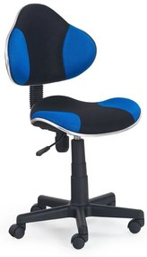 Halmar Detská stolička Flash, čierna/modrá