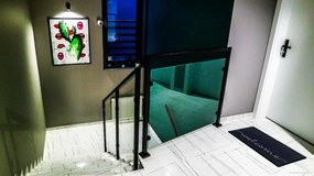 Hanse Home, Protišmyková rohožka Welcome 104512 Anthracite / Cream – na von aj na doma, 45x75, šedá, chodba / predsieň