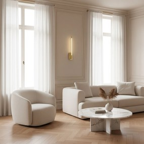 Toolight Toolight, LED nástenné svietidlo 4W, 4000K, 500lm, APP1799-W, zlatá lesklá, OSW-08981