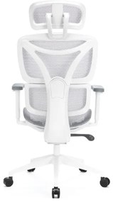 Kancelárska ergonomická stolička LEVANO šedá/biela/čierna