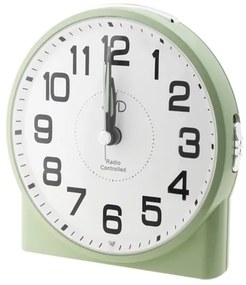 Rádiom riadený budík JVD RB22.2 v zelenej farbe, 12 cm