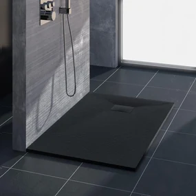 Rea Magnum Black, SMC sprchová vanička 100x80x2,5 cm, čierna, REA-K3330