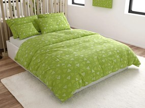 Obliečky z mikrovlákna TREVA zelené Rozmer obliečky: 2 ks 70 x 90 cm | 200 x 220 cm