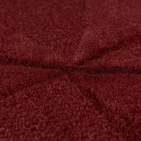 Vínovočervený ručne tkaný vlnený okrúhly koberec ø 160 cm Shard Red – Flair Rugs