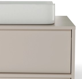 Závěsná skříňka pod umyvadlo Mossy s deskou 80 cm kašmírová