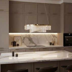 Toolight Toolight, stropné svietidlo 50cm, 57W, 4000K, 4000lm, LED G138-CP, zlatá, OSW-02622