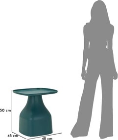 Konferenčný stolík Gea 50 cm petrolejovo modrý