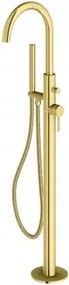 Voľne stojaca vaňová batéria Kohlman Axel zlatá